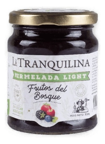 Mermelada Ligth La Tranquilina Frutos Del Bosque 330g