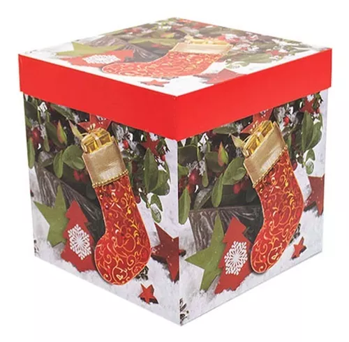 Caja regalo plegable decoración Navidad