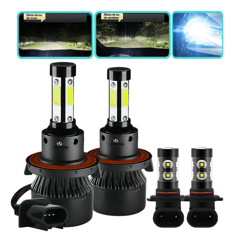 12000lm Kit De Focos Led De 4 Lados H13 9145 Para Ford