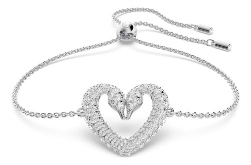 Pulsera Swarovski 5625534 Una Corazon Cisne Agente Oficial