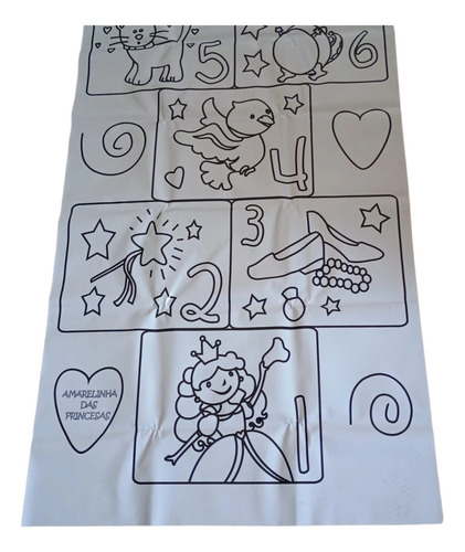 Brinquedo Amarelinha Da Princesa Pinta E Apaga Bate Bumbo