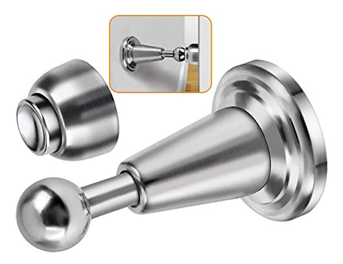 Door Stopper, 6 Pack Magnetic Door Stop, Soft-catch Mag...