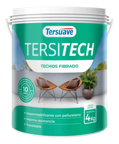 Tersitech Techos Membrana Fibrado 1 Kg