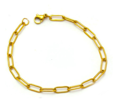 Conjunto Oro 18k Cadena 50cm X 4mm Chain Y Pulsera 19 X 4