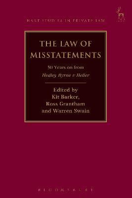 Libro The Law Of Misstatements : 50 Years On From Hedley ...