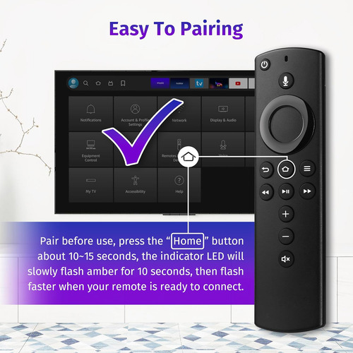 Control Remoto De Voz Para Fire Tv Stick/cube/lite/4k, No Para Televisores Insignia Pioneer Smart
