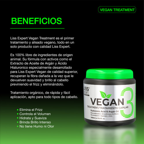 Alisado Vegan Liss Expert Professional 1000ml