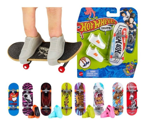 Hot Wheels Skate De Dedo Fingerboard Sortido Brinquedo