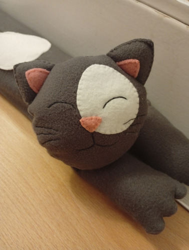 Tapa Viento Burlete Para Puerta/ Ventana Gris Oscuro Gato