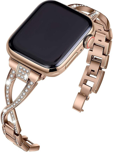 Malla Apple Smartwatch Reloj Inteligente Bling Metal