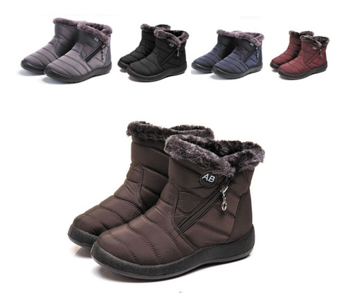 Botas Mujer De Neve Quente Invierno Neve Moda Jovem