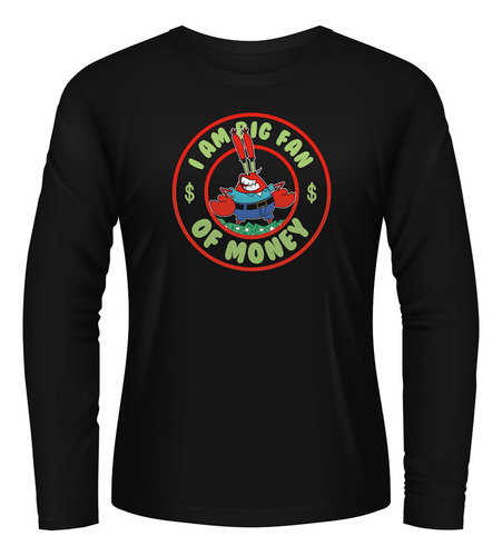 Playera Don Cangrejo Big Fan Of Money Retro Manga