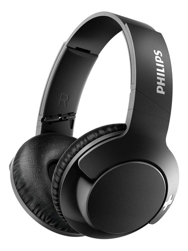 Fone de ouvido over-ear sem fio Philips BASS+ SHB3175 preto