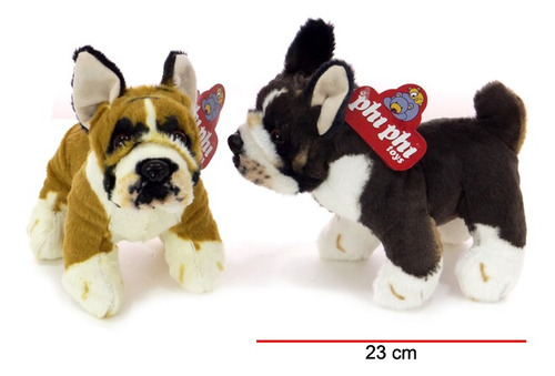 Peluches Perro Boxer Parado 20 Cm. Animales Phi Phi Toys