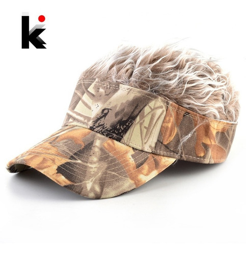 Gorra De Béisbol De Pelo Falso Para Hombre, Visera Exterior