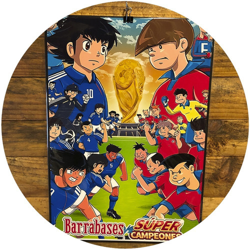 Cuadro Poster Supercampeones Vs Barrabases, Futbol-