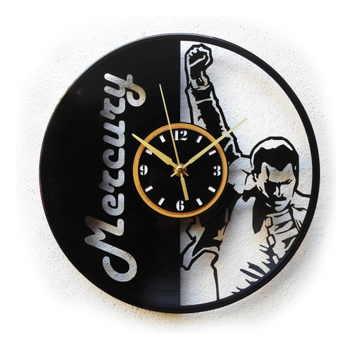 Reloj Disco Vinil Vinilo Acetato Freddie Mercury Queen Lp