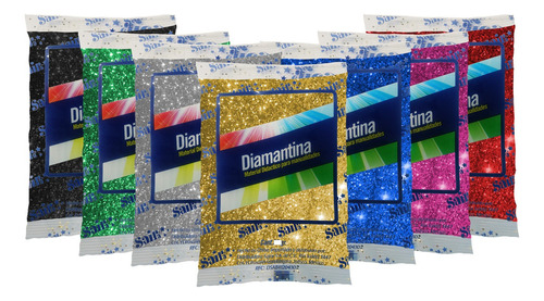 Diamantina Fina Saira 1 Kilo Varios Colores Color Oro