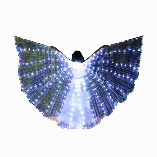 Capa De Mariposa Luminosa Led De Color De Baile