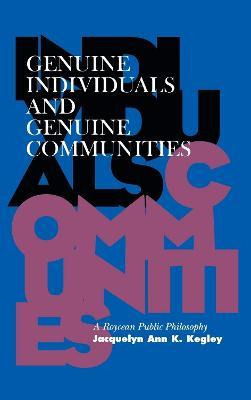 Libro Genuine Individuals And Genuine Communities - Jacqu...