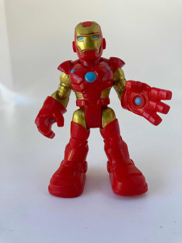 Figura Super Hero Adventure Iron Man Color Dorado Con Rojo