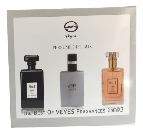 Perfume Hombre Set Gift Box Veyes 25ml 3pcs Essence- Nº1