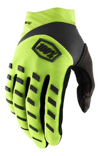 Luva Cross Motocross 100% Airmatic Amarelo Trilha Moto Tamanho M