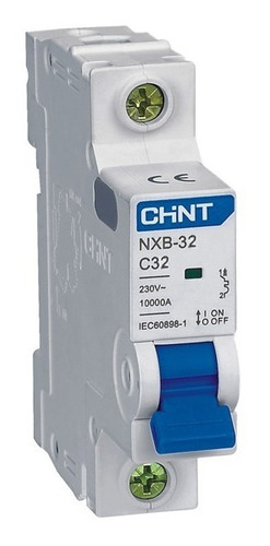 Imagen 1 de 1 de Breaker Eléctrico De Riel 1x32 30a Amp Breaker De Luz Chint