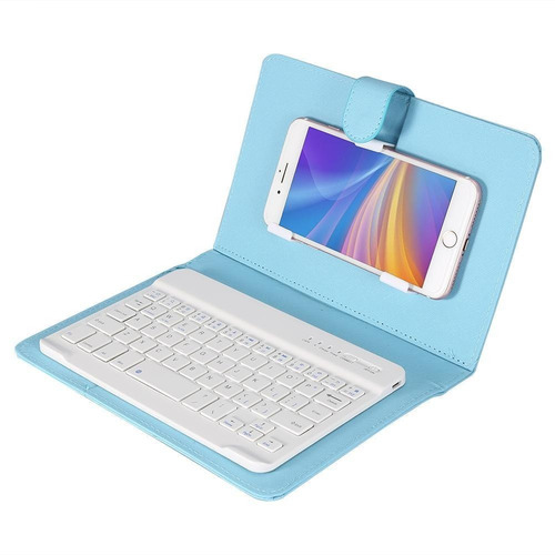 Universal Wireless Bluetooth Teclado Flip Case Con Soporte