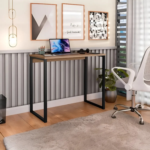 Oferta: Escrivaninha Industrial Mesa Estudo Aparador Office Aço Mdf - Tubarão Digital