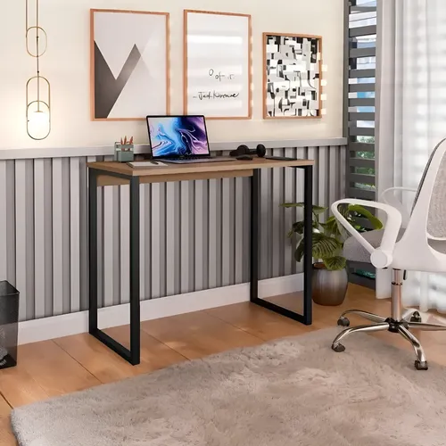 MLB 4641352916 Escrivaninha Industrial Mesa Estudo Aparador Office Aco Mdf JM