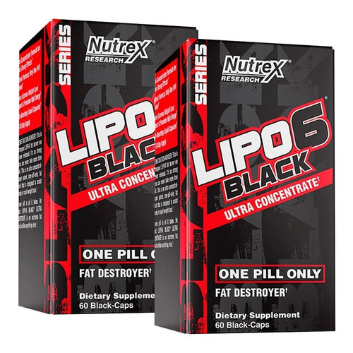 Lipo Black Ultra Concentrado X 60 Caps X 2 Ud