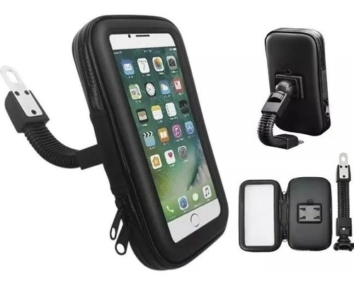 Funda Porta Celular Impermeable Moto 18x10 Al Espejo Ruta3mo