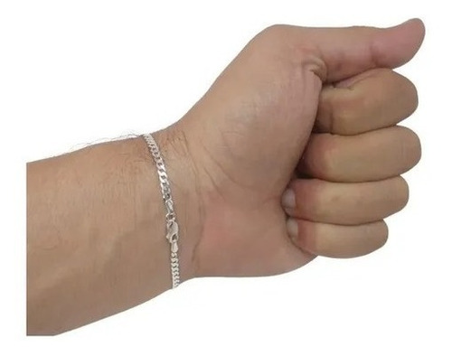 Imagem 8 de 8 de Cordão + Pulseira 3,5 Mm Prata 925 70 Cm Grumet Italiana