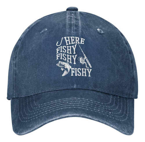 Famlee Divertido Sombrero Pesca Aquí Fishy Fishy Fishy Cap