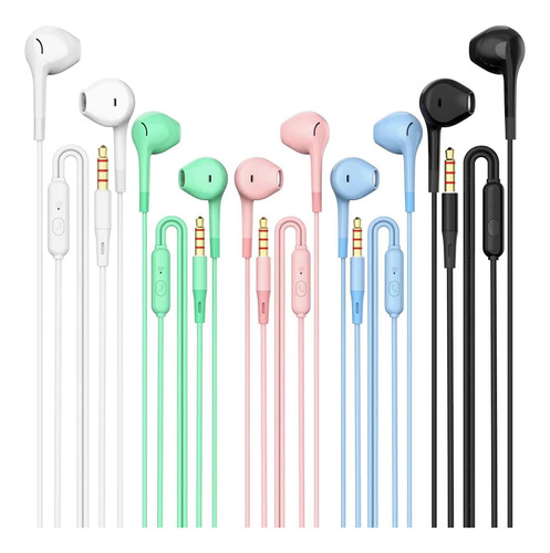 Earbuds Headphones 5 Un Paquete, Auricular Con Cable Con Con