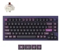 Comprar Teclado Mecánico Keychron Q1 Max (q1mv3) Qmk , 75% , 81 Keys , Knob , Full Assembled , Rgb , Hotswap , Bluetooth \u002F Wired \u002F 2.4ghz , Switch Gateron Jupiter Brown, Ingles Us , Color Purple
