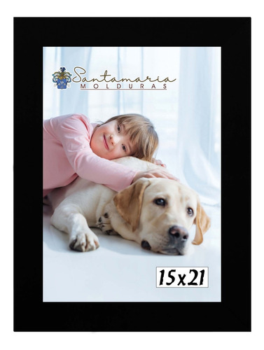 Kit 10 Molduras Porta Retrato 5 15x21 Branco 5 15x21 Preto