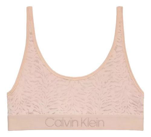 Top Encaje Nude Calvin Klein Para Mujer Original