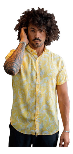 Camisa De Manga Corta Para Hombre Con Estampado