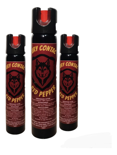 Gas Lacrimogeno Anti Robos 135 Gr. Paquete De 3 Pzs