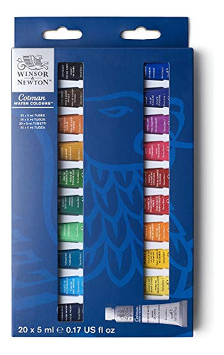 Winsor & Newton Cotman Watercolour-20 X 5ml Tube Set, 12 Cou