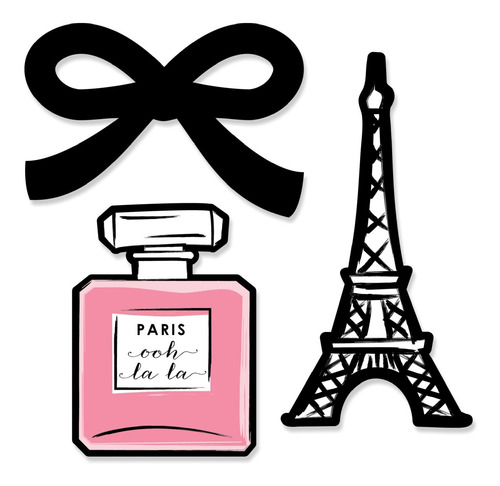 Paris Ooh Tematica Bricolaje Forma Baby Shower O Fiesta 24