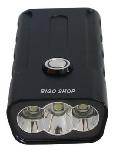 Farol Lanterna Para Bike Bx3 T6-l2 1000 Lúmes + Power Bank 