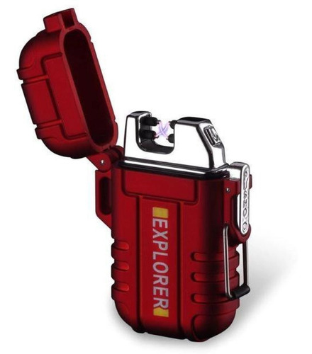 Encendedor Ex Electrónico Doble Arco Uso Rudo Plasma Usb 