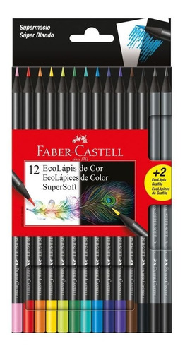 Lapices Lapiz Color Faber Castell Supersoft Ecolapices X 12