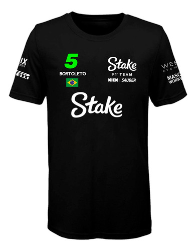 Remera Algodon Formula 1 - Pilotos F1 - Stake F1 Team