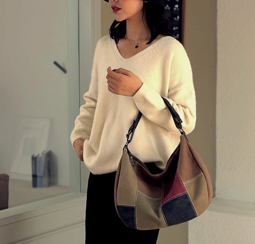 Bolsa Feminina Tiracolo Lona De Algodão - C853