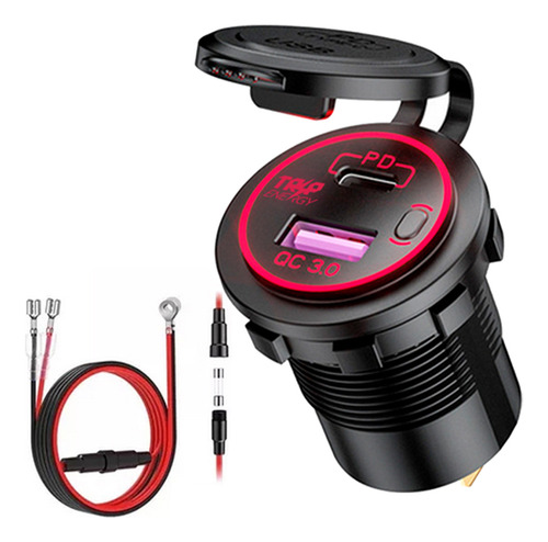 Carregador Veicular Tomada Usb Turbo Dupla Carro Moto Onibus