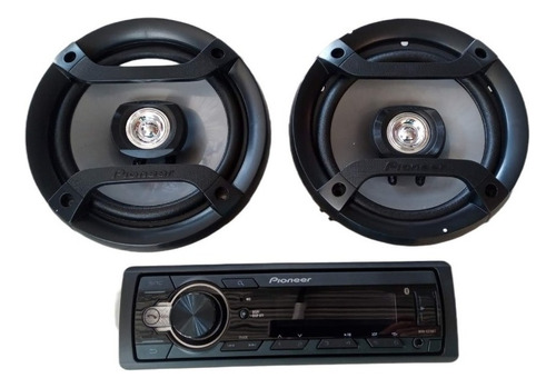 Combo Radio Pioner Mxt215bt Mas Parlantes Pionner 16cm 200w